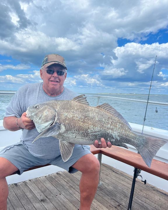 Making the best of a poor weather day. Fishing Cape May Point and This