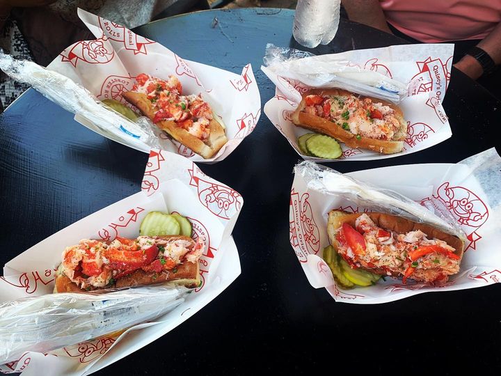 Delicious! 🦞 Lobster Rolls on CapeMayFoodTours Historic Downtown