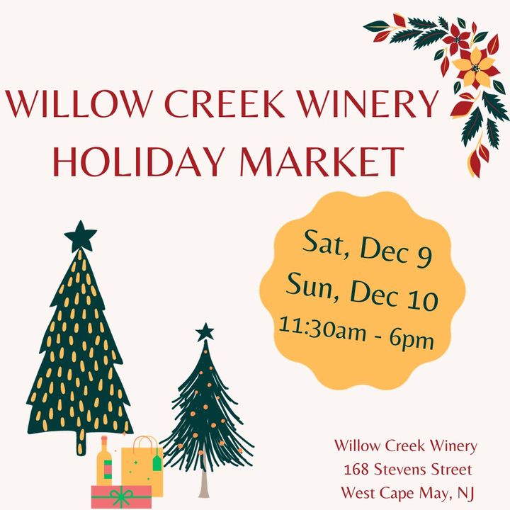 Sip while you shop local this holiday season. Willow Creek Winery's annual openair Holiday
