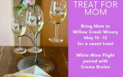 Treat Mom to a flight of wine and a sweet treat this Mother's Day.Willow Creek Winery will be participating in the @newjersey…