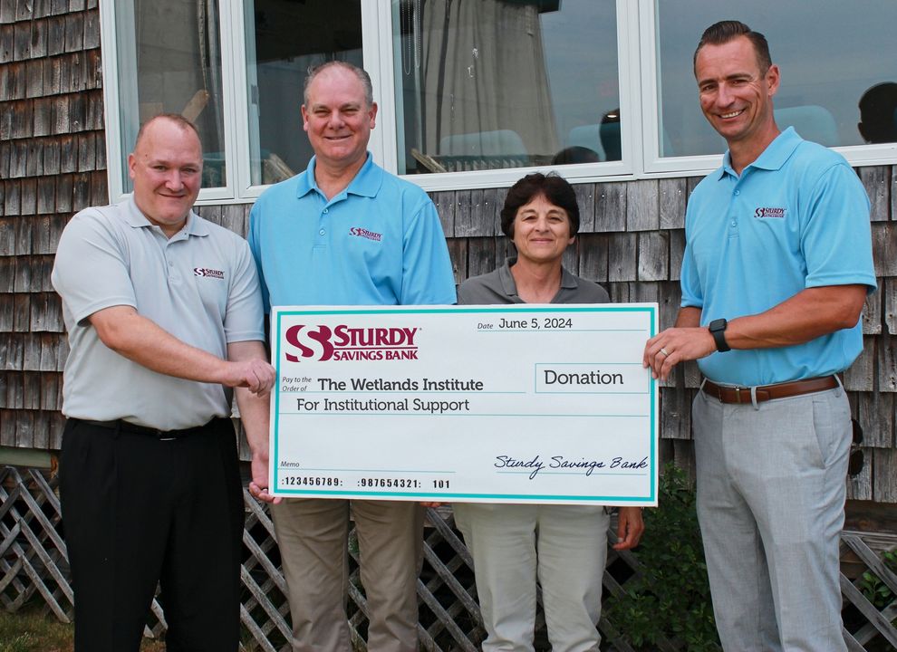 Sturdy Savings Bank stopped by The Wetlands Institute recently with