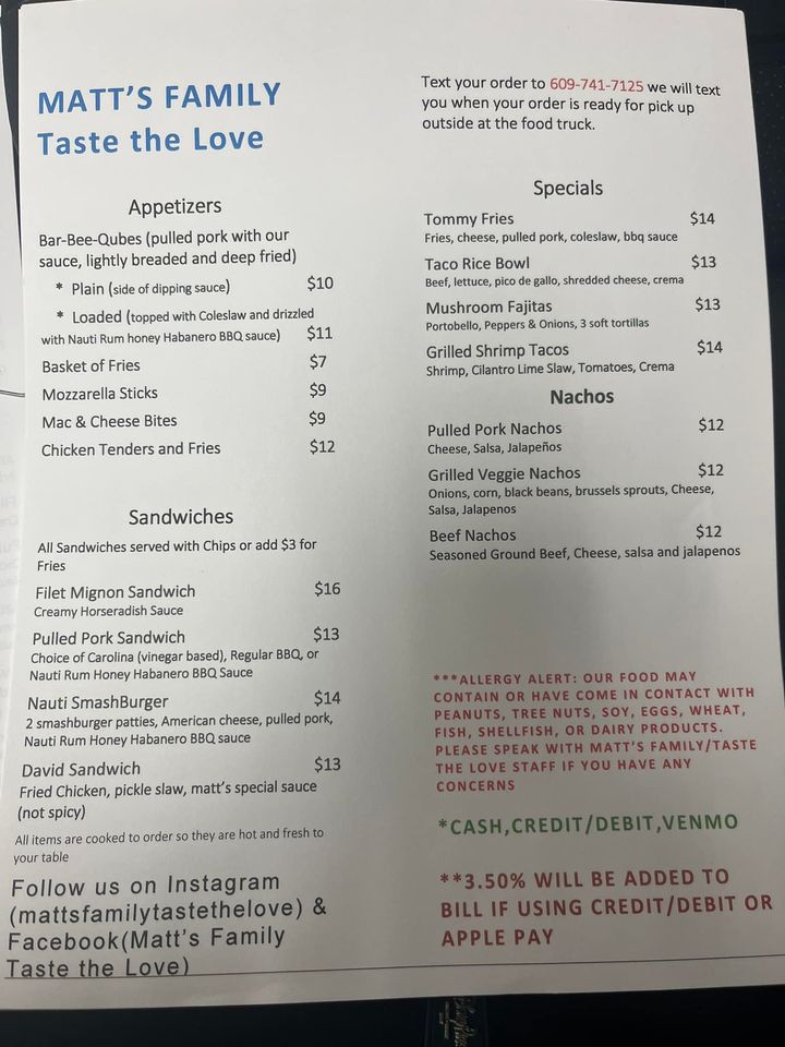 The weekend menu from Matt's family/Taste the Love! | Things to Do in ...