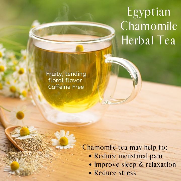 Chamomile tea may help to reduce menstrual pain, improve sleep & reduce ...