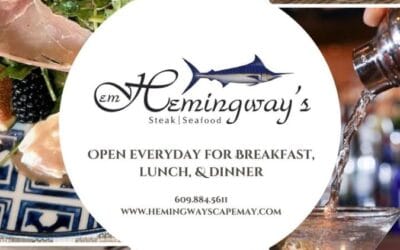 Hemingway’s is open everyday for breakfast, lunch, & dinner!☺️