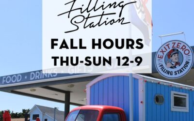 Starting this week, Exit Zero Filling Station will be open for lunch and dinner Thursday-Sunday 12-9pm, with happy hour at the i…