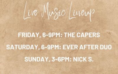 Friday has arrived which means live music is BACK for another weekend!